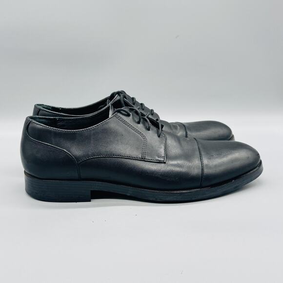 Cole Haan Shoes Mens 9.5 Black Leather Grand OS Cap Toe Derby Oxford Dress main image 5